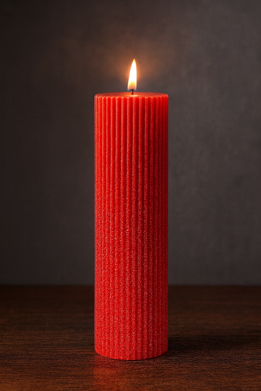 Ribbed Pillar Soy Candle by Sandscent